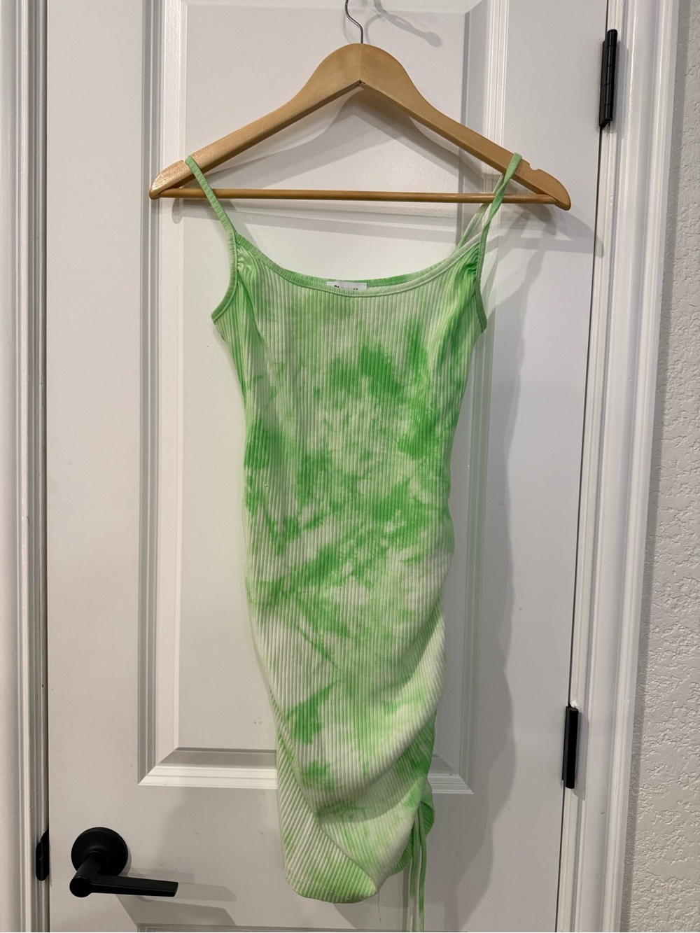 Princess Polly green tie-dye mini tank dress